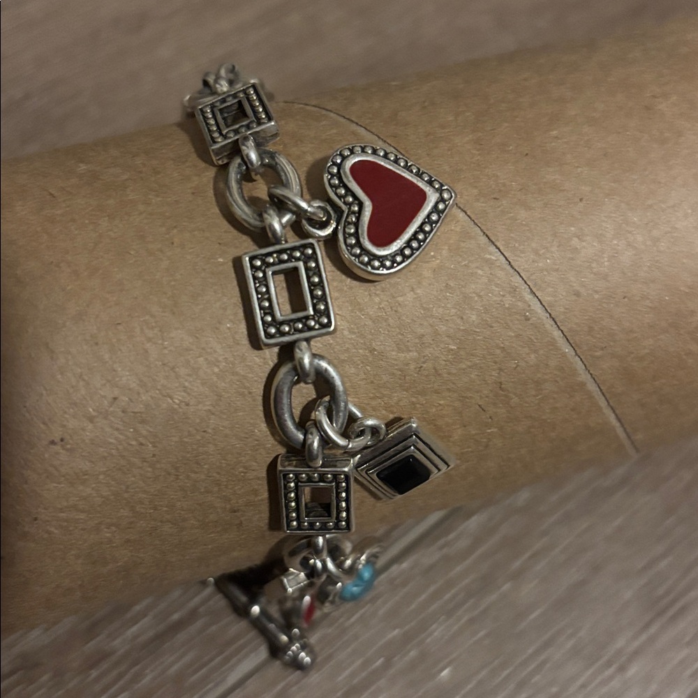 Vintage Silver Charm Bracelet - Premier Designs